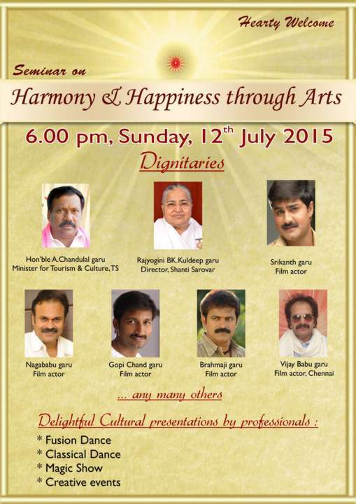 Harmony and happiness through arts