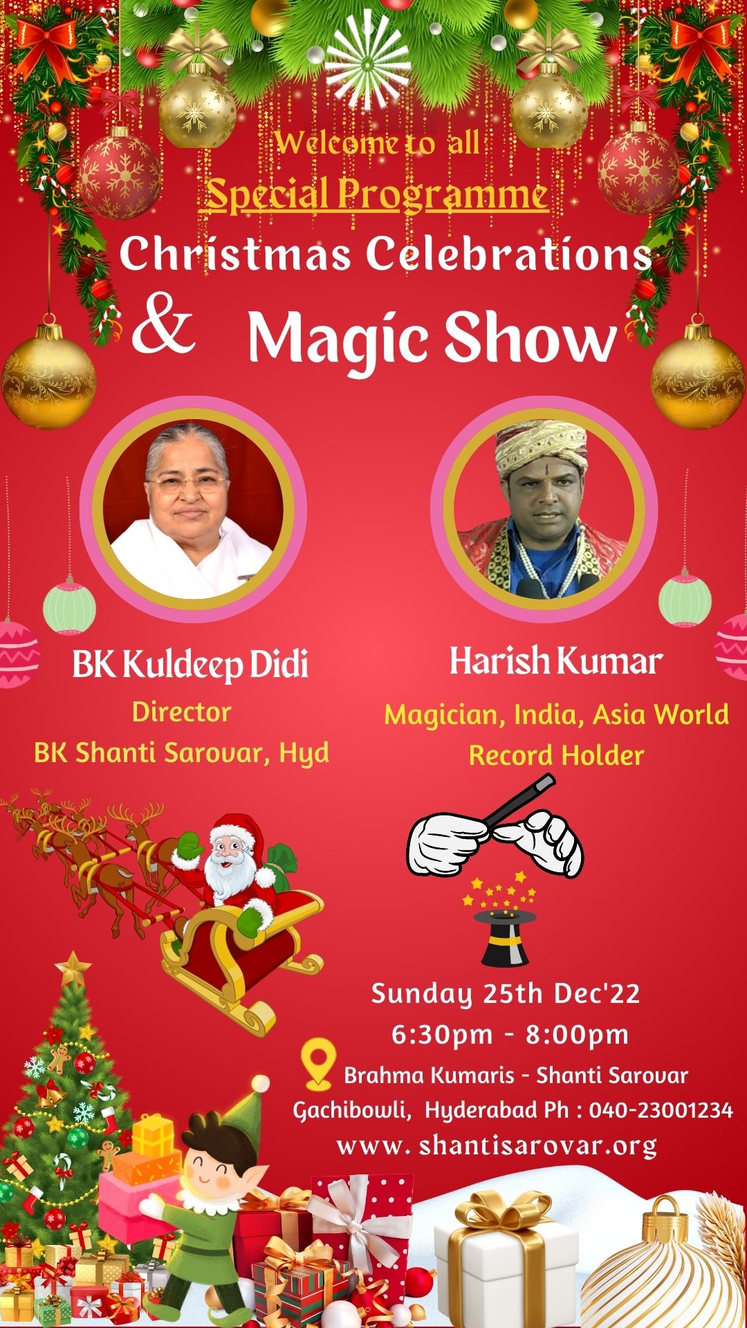 Magic show & christmas celebrations